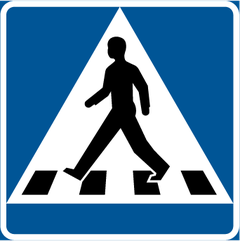 Vägmärke B3: Övergångsställe