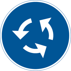 Vägmärke D3: Cirkulationsplats